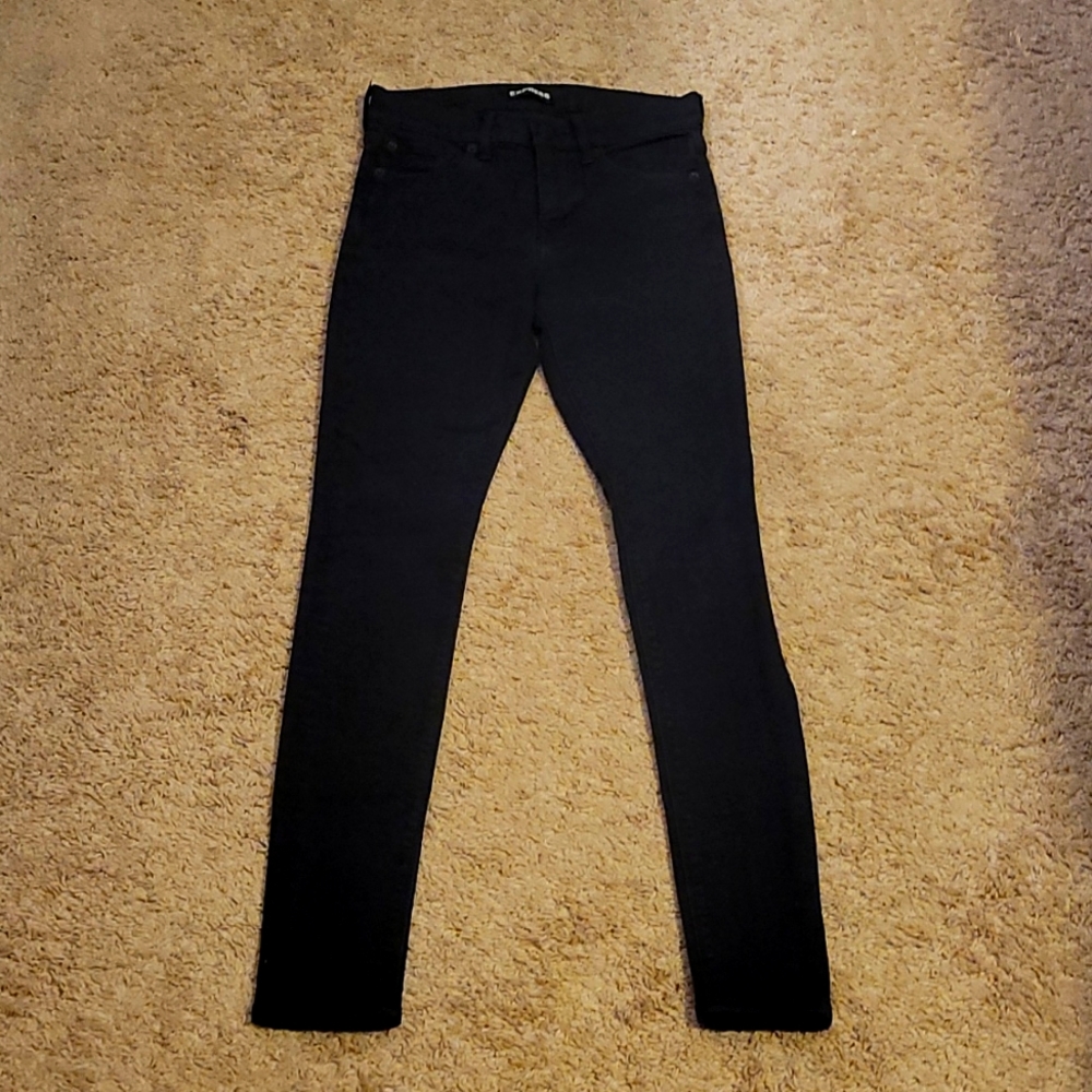 Express mid-rise skinny jeans